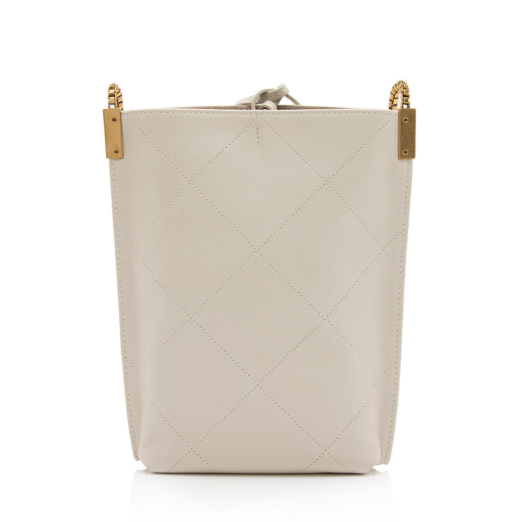 Saint Laurent Lambskin Suzanne Mini Hobo (SHF-35zMGT)