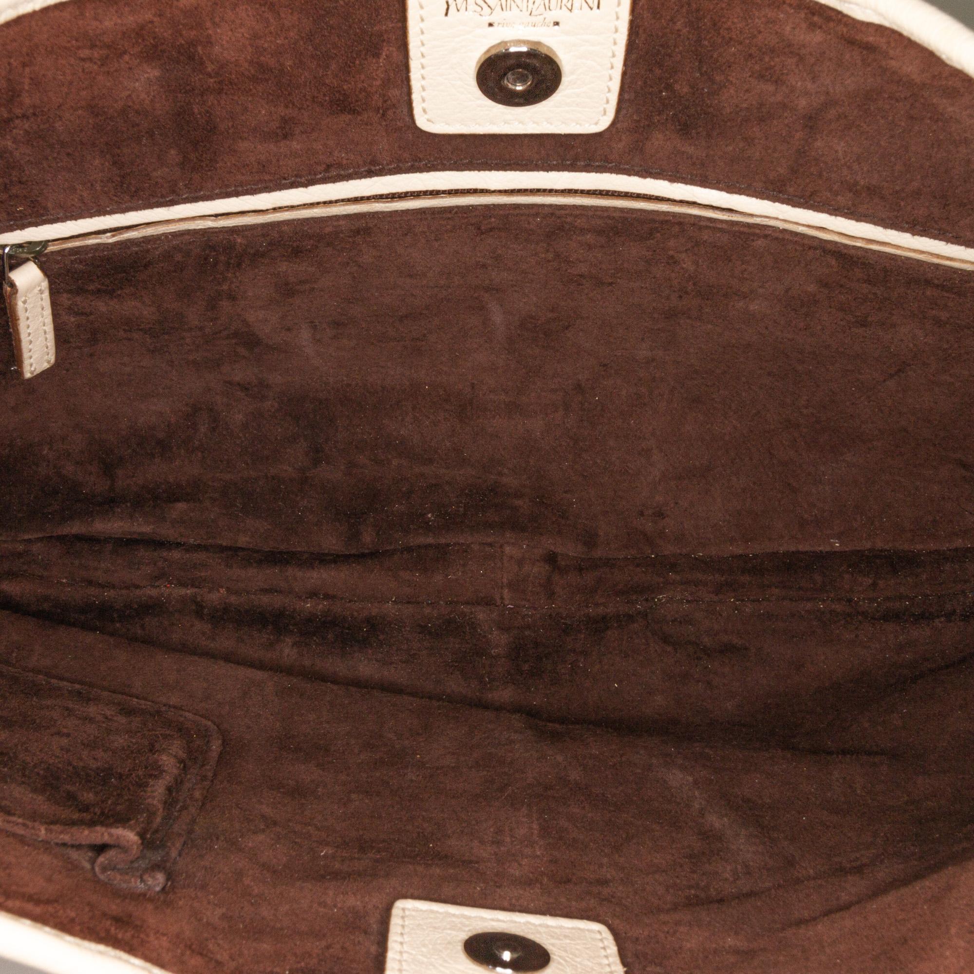 Saint Laurent Large Mombasa Horn Hobo (SHG-AODF4E)