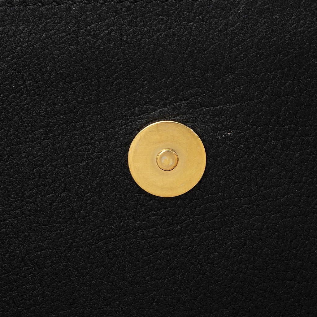 Saint Laurent Leather Belle de Jour Large Clutch (SHF-P2EMKL)