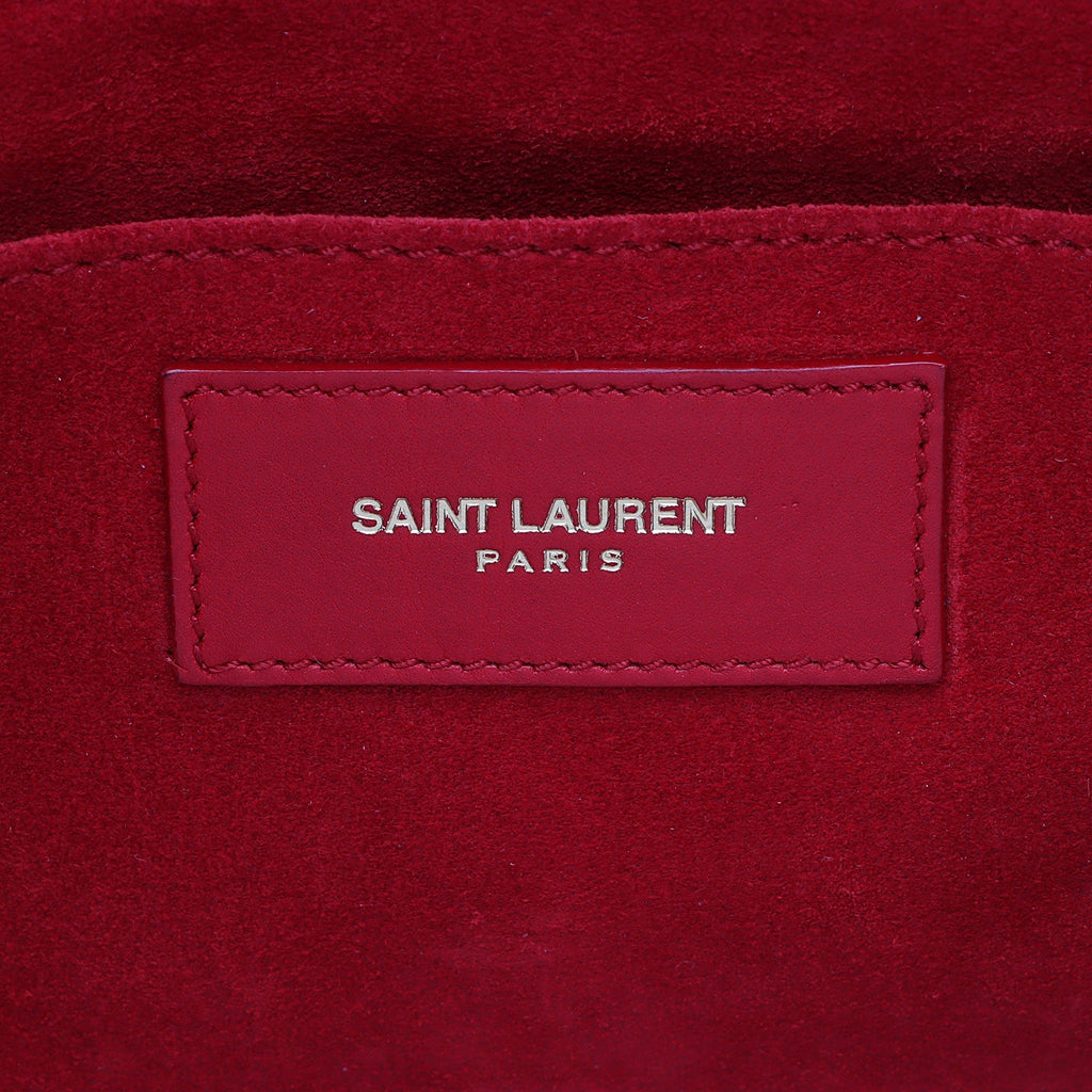Saint Laurent Leather Chyc Clutch (SHF-iiAzO9)