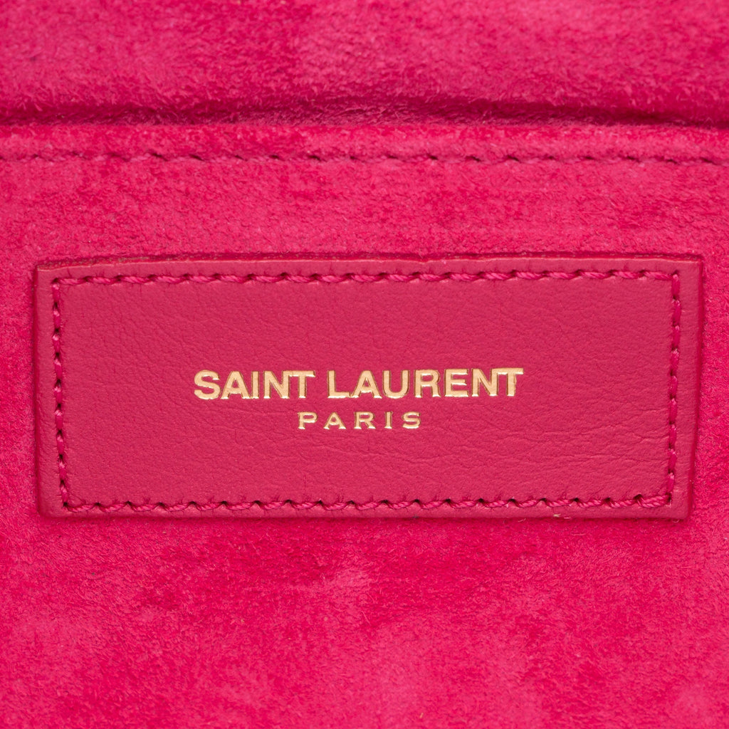 Saint Laurent Leather Chyc Clutch (SHF-SxL9j2)
