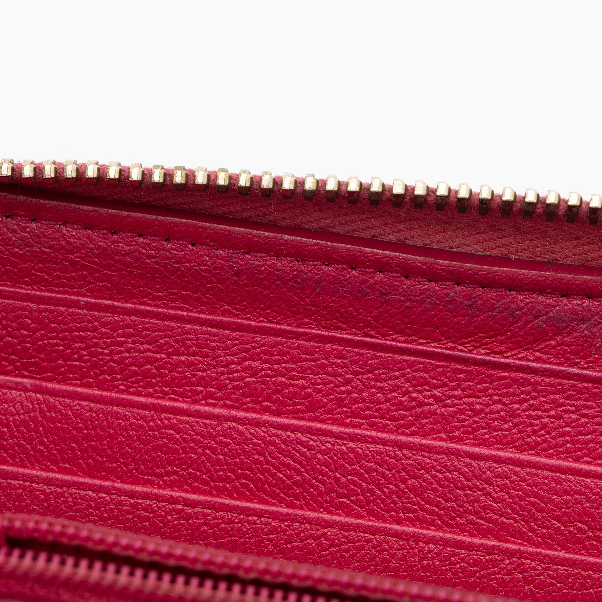 Saint Laurent Leather Monogram Belle du Jour Zip Around Wallet (SHF-agqKCo)