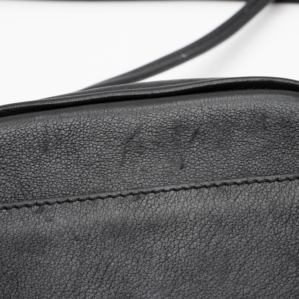 Saint Laurent Leather Monogram Blogger Bag (SHF-0bGOag)