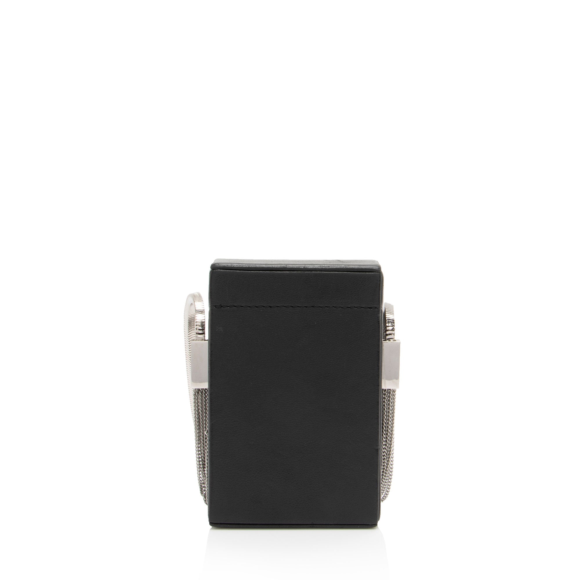 Saint Laurent Leather Smoking Box Crossbody Bag (SHF-CnxfOo)
