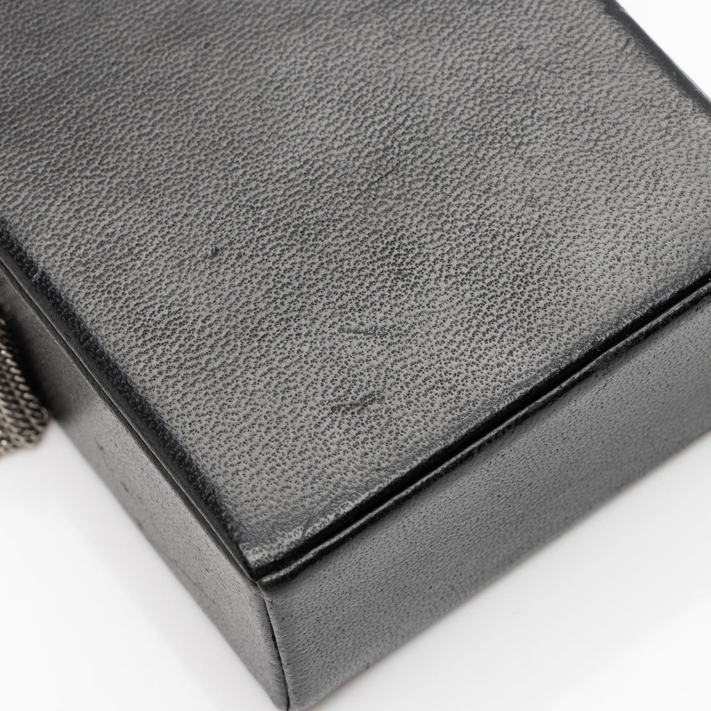 Saint Laurent Leather Smoking Box Crossbody Bag (SHF-CnxfOo)