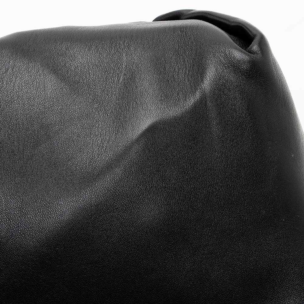 Saint Laurent Leather Logo Teddy Small Bucket Bag (SHF-19561)