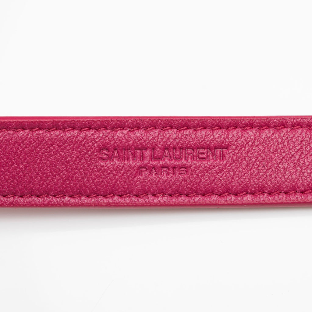 Saint Laurent Leather Teddy Small Bucket Bag (SHF-xicq3g)