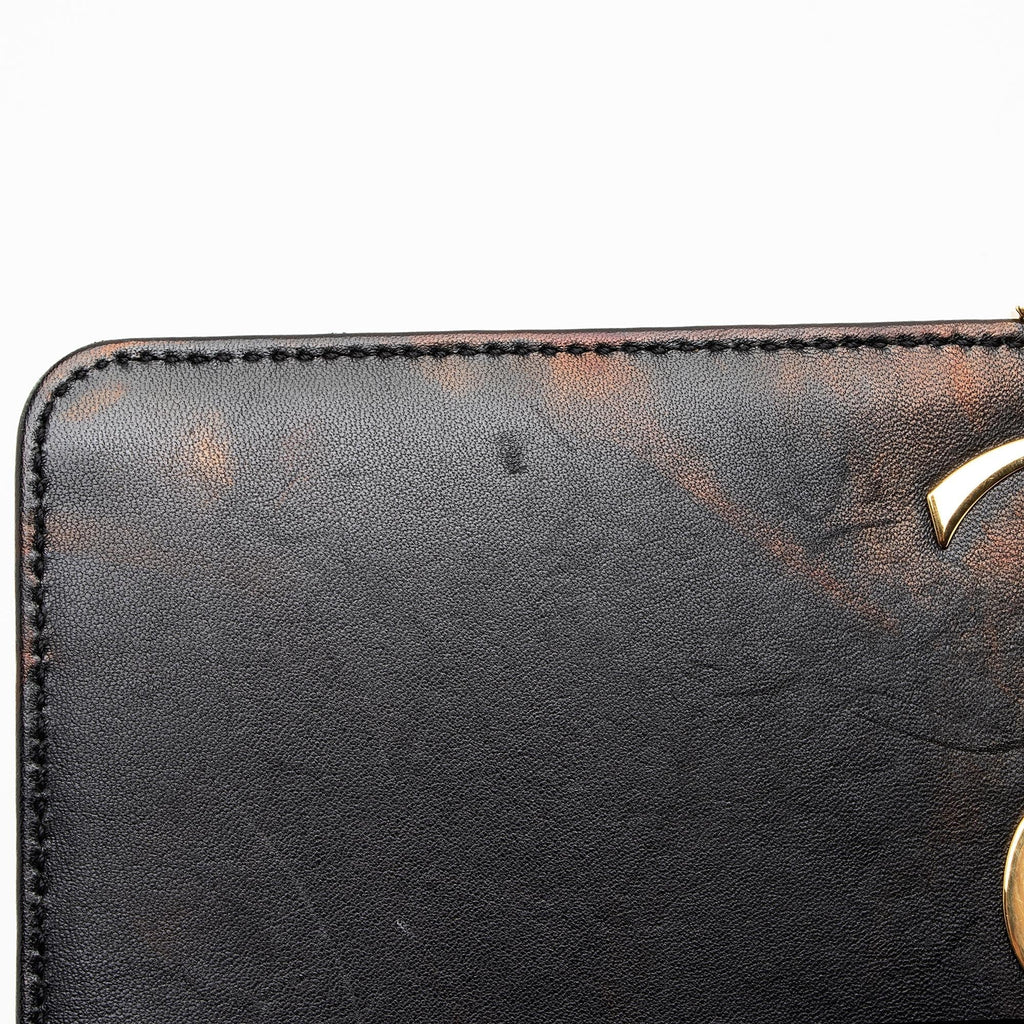 Saint Laurent Matalasse Patent Leather Monogram Vicky Large Shoulder Bag (SHF-zhdP3r)
