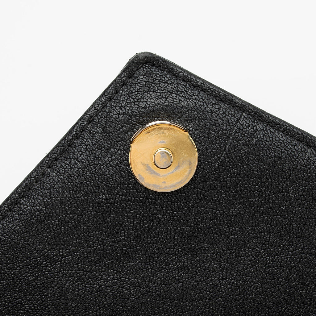 Saint Laurent Matelasse Calfskin Monogram College Medium Shoulder Bag (SHF-p3Eevf)
