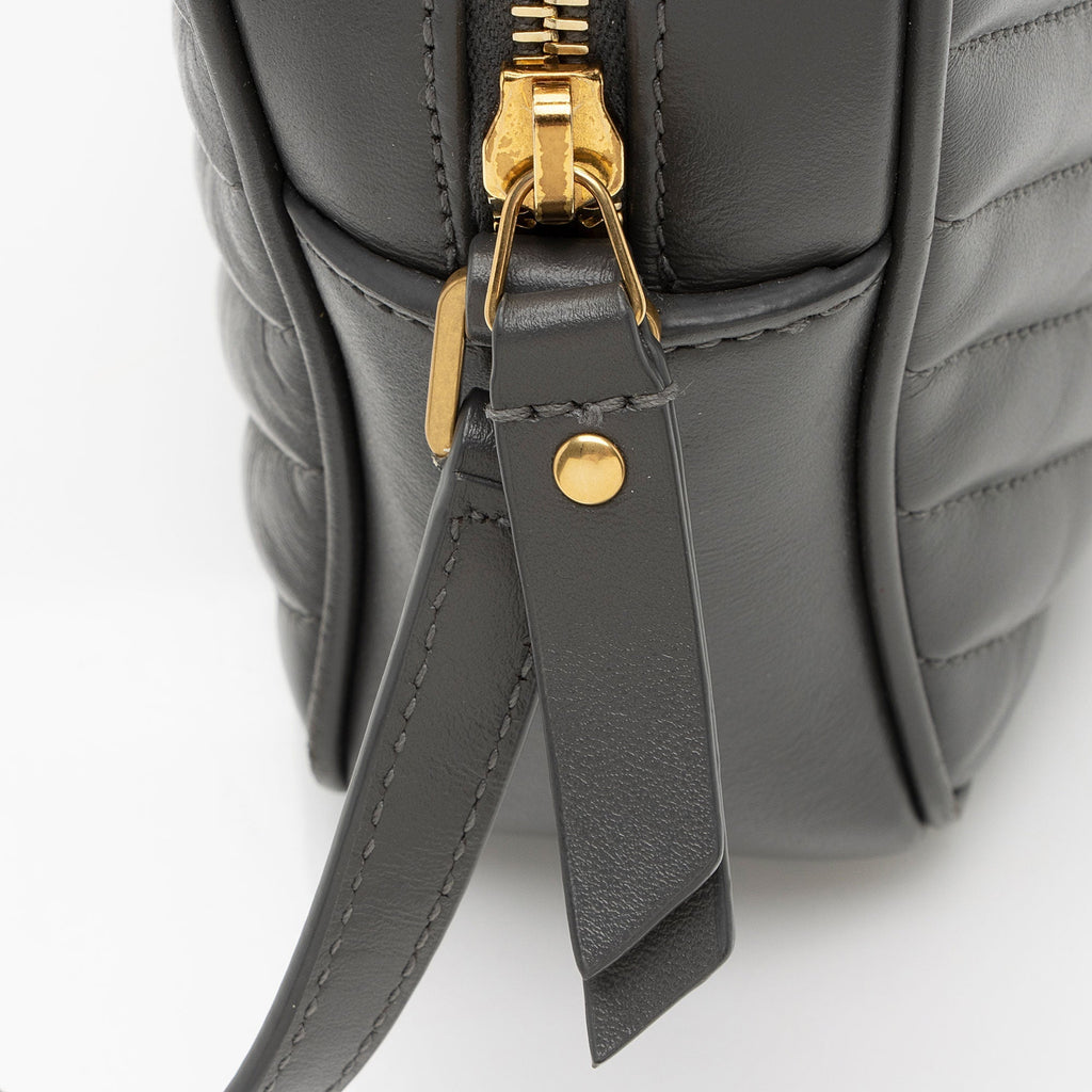 Saint Laurent Matelasse Calfskin Monogram Lou Camera Bag (SHF-Dlf8kG)