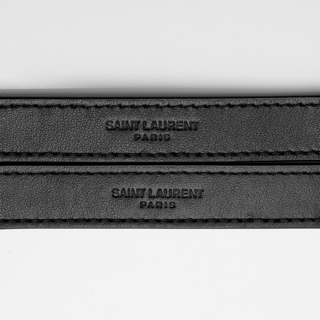 Saint Laurent Matelasse Calfskin Monogram LouLou Chain Small Crossbody Bag (SHF-8o8aXB)