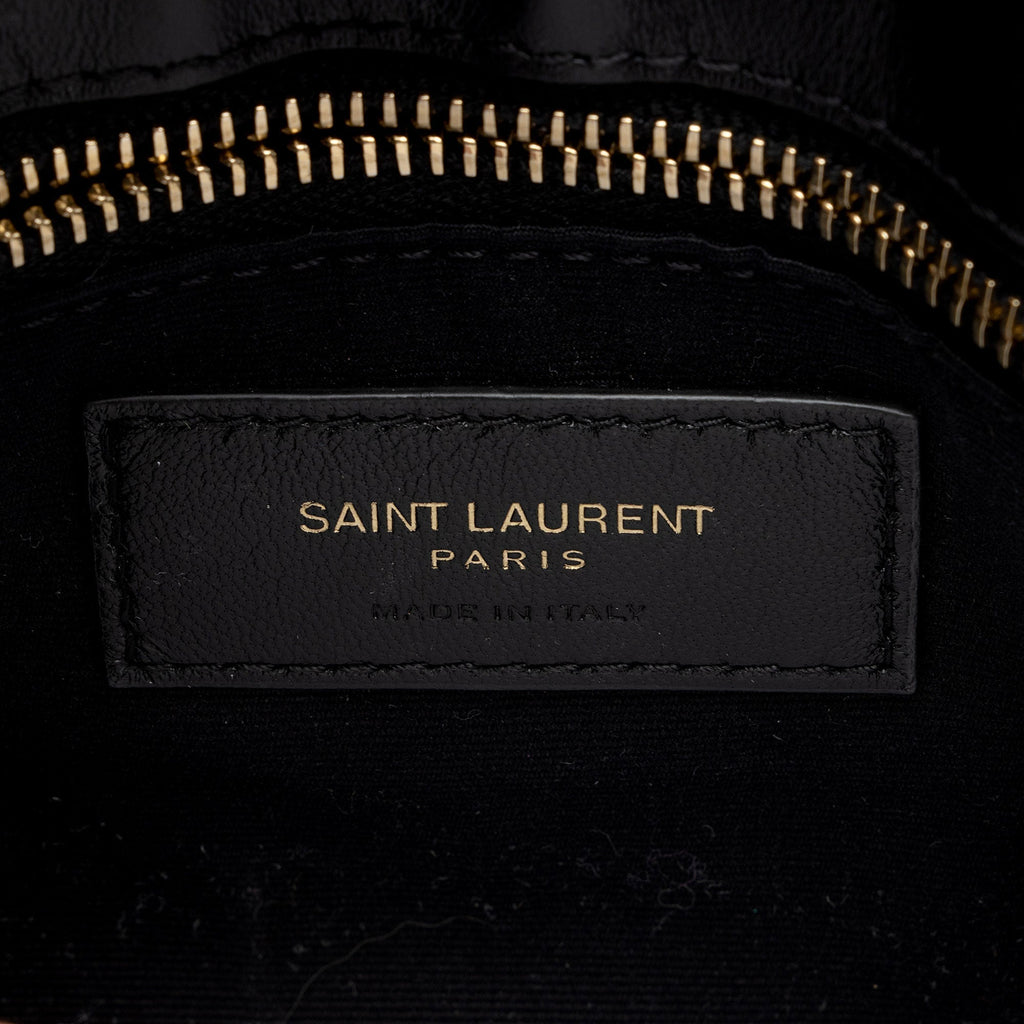 Saint Laurent Matelasse Calfskin Monogram LouLou Toy Crossbody Bag (SHF-8TLGZ0)