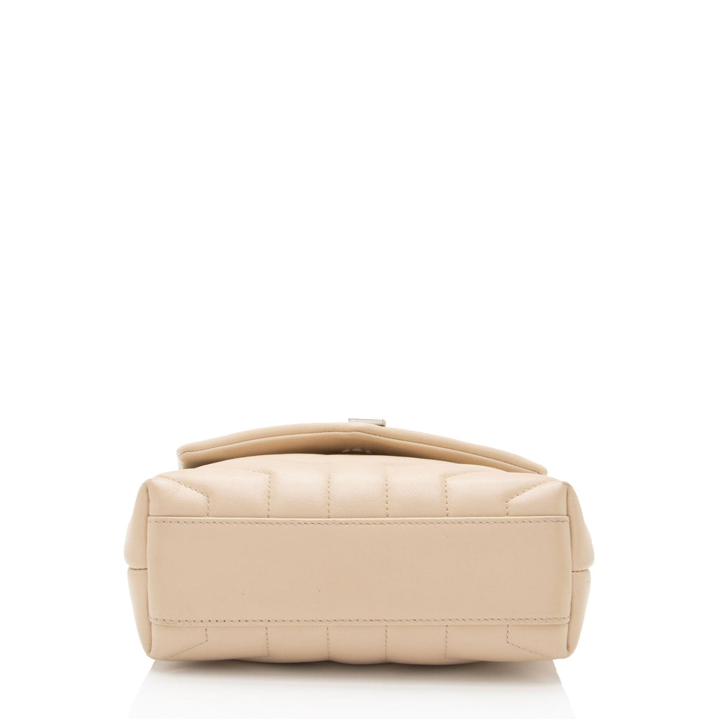 Saint Laurent Matelasse Calfskin Monogram LouLou Toy Crossbody Bag (SHF-arg7wt)