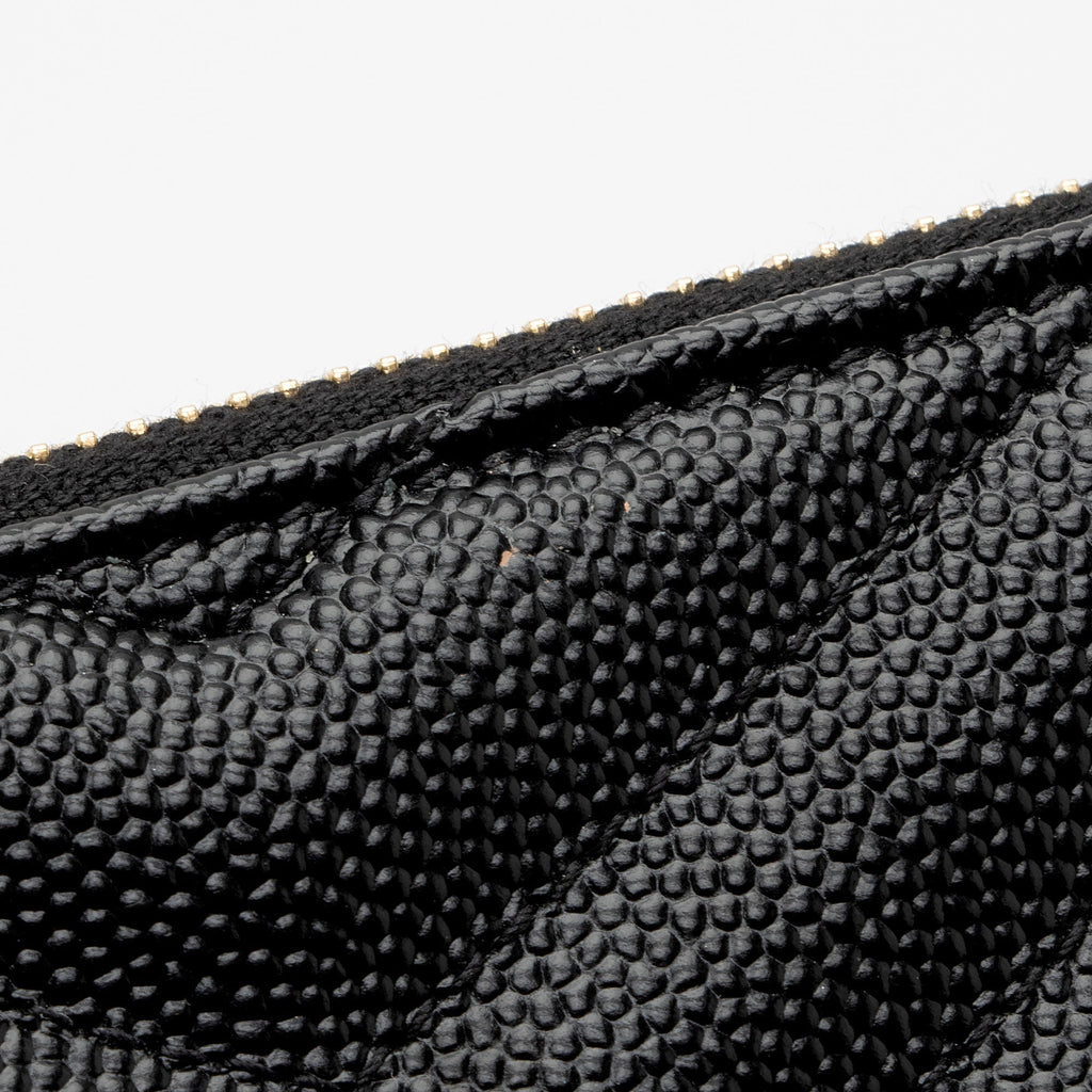 Saint Laurent Matelasse Grain de Poudre Monogram Bill Pouch (SHF-ikSGxC)