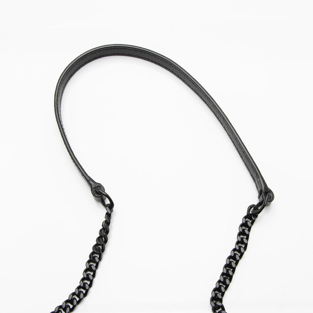 Saint Laurent Matelasse Grain de Poudre Monogram Envelope Chain Wallet (SHF-HfJfIb)