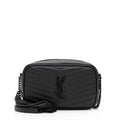 Saint Laurent Matelasse Grain de Poudre Monogram Lou Mini Camera Bag (SHF-1WB10U)