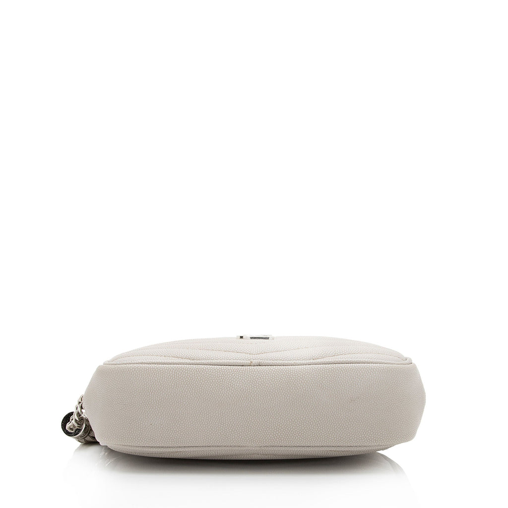 Saint Laurent Matelasse Grain de Poudre Monogram Lou Mini Camera Bag (SHF-kKekCc)