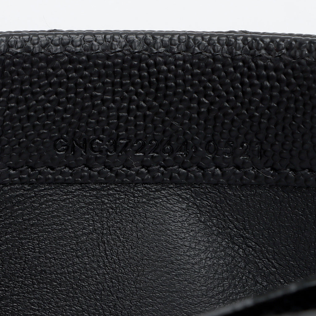 Saint Laurent Matelasse Grain de Poudre Monogram Wallet (SHF-YZtdVY)