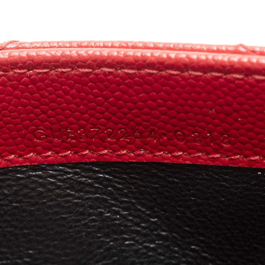 Saint Laurent Matelasse Grain de Poudre Monogram Wallet (SHF-dJjYdi)