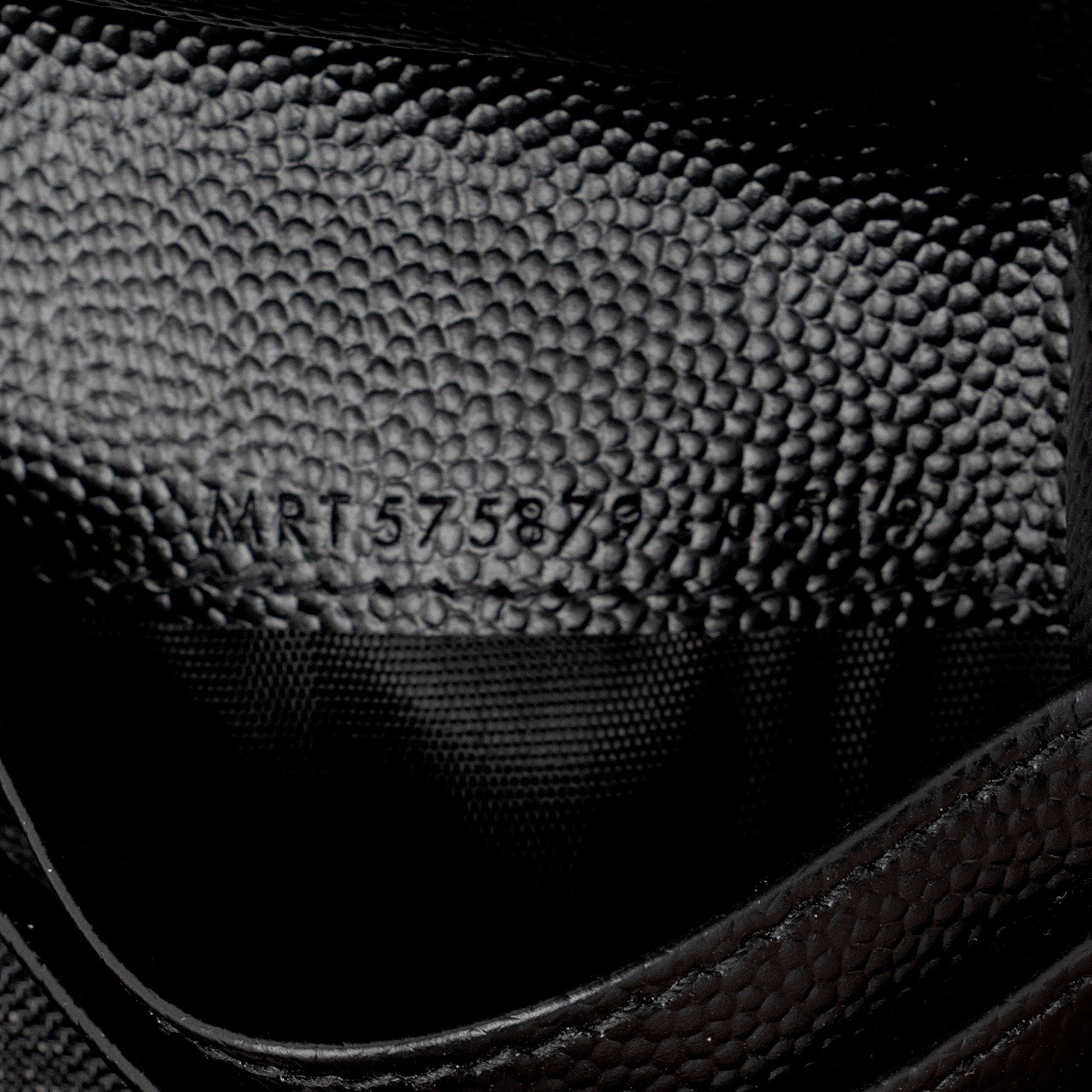 Saint Laurent Matelasse Grain de Poudre Monogram Zipper Card Case (SHF-JO7h9S)