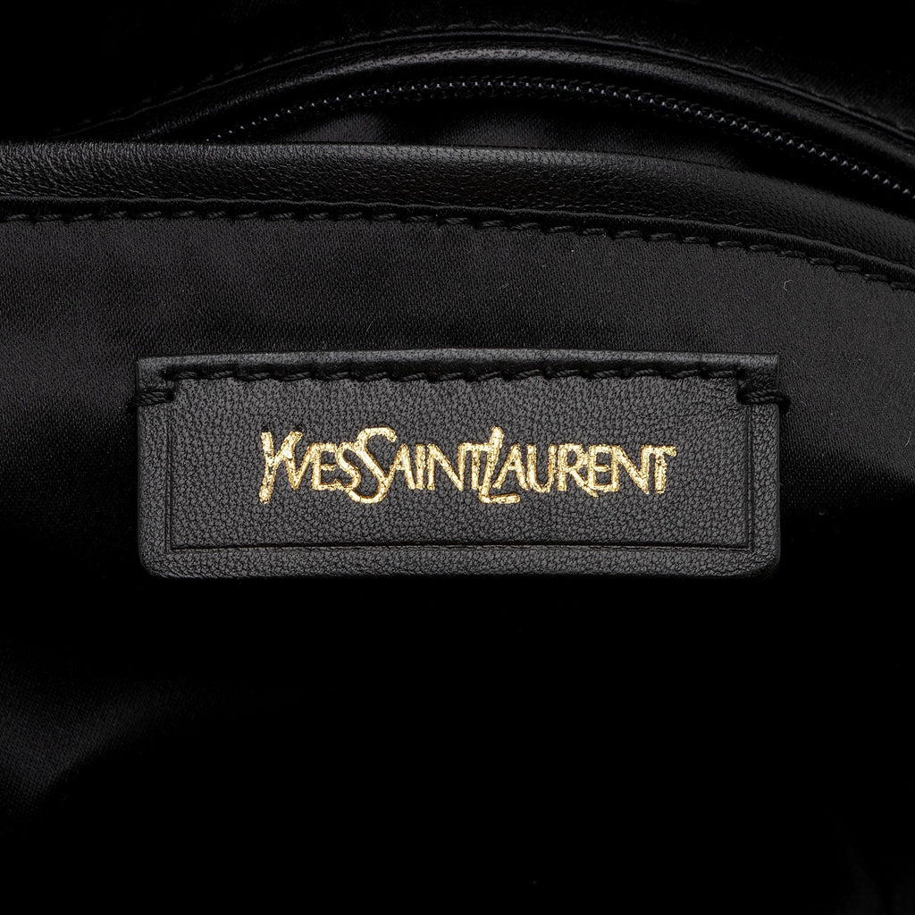 Saint Laurent Metallic Leather Roady Large Hobo (SHF-1waUqq)