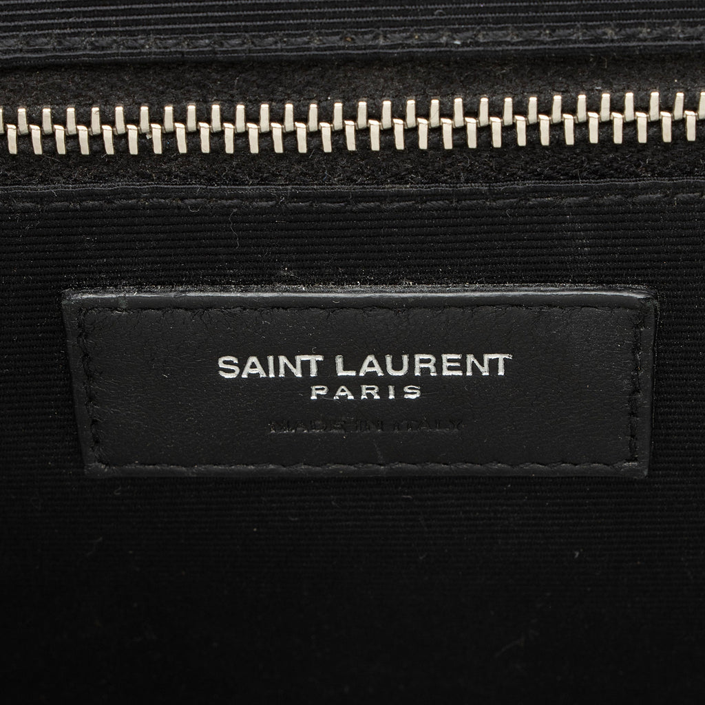 Saint Laurent Mixed Matelasse Grain de Poudre Monogram Large Envelope Bag (SHF-MsCt3J)