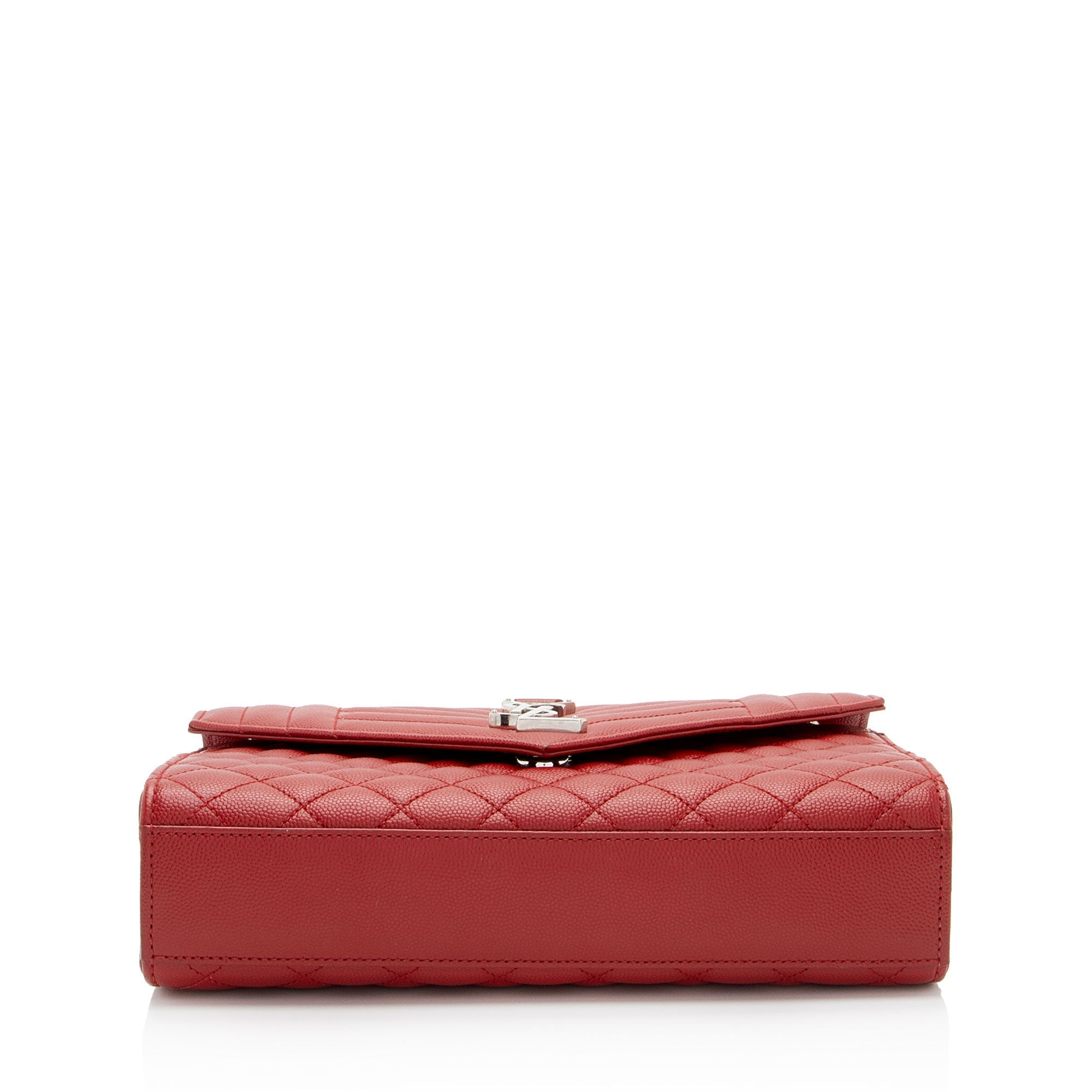 Saint Laurent Mixed Matelasse Grain de Poudre Monogram Medium Shoulder Bag (SHF-2Ox16z)