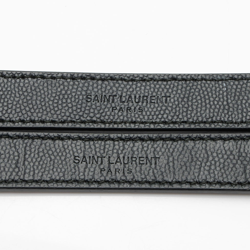 Saint Laurent Mixed Matelasse Grain de Poudre Monogram Medium Shoulder Bag (SHF-EraTyH)