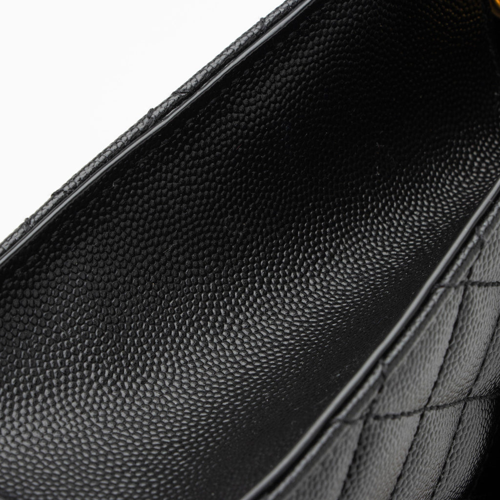 Saint Laurent Mixed Matelasse Grain de Poudre Monogram Medium Shoulder Bag (SHF-9klfDc)