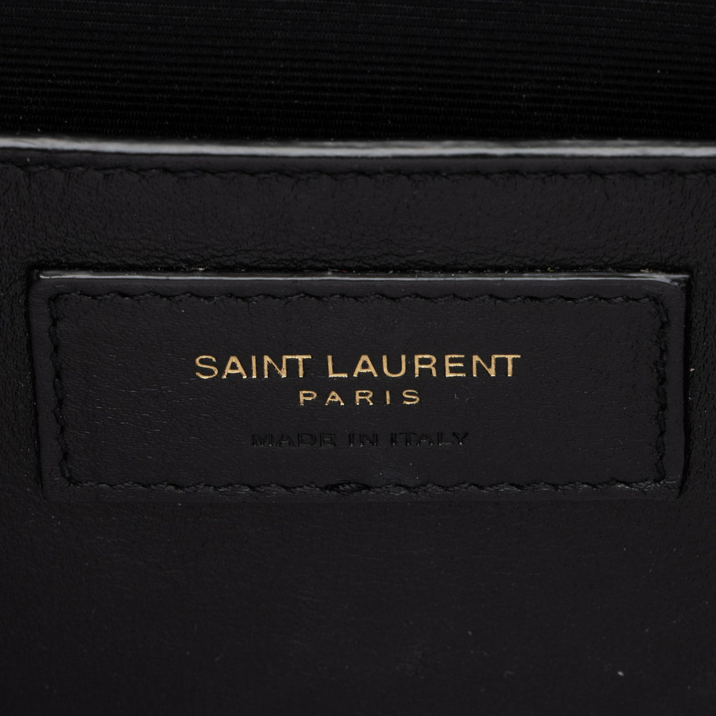 Saint Laurent Mixed Matelasse Grain de Poudre Monogram Medium Shoulder Bag (SHF-9klfDc)