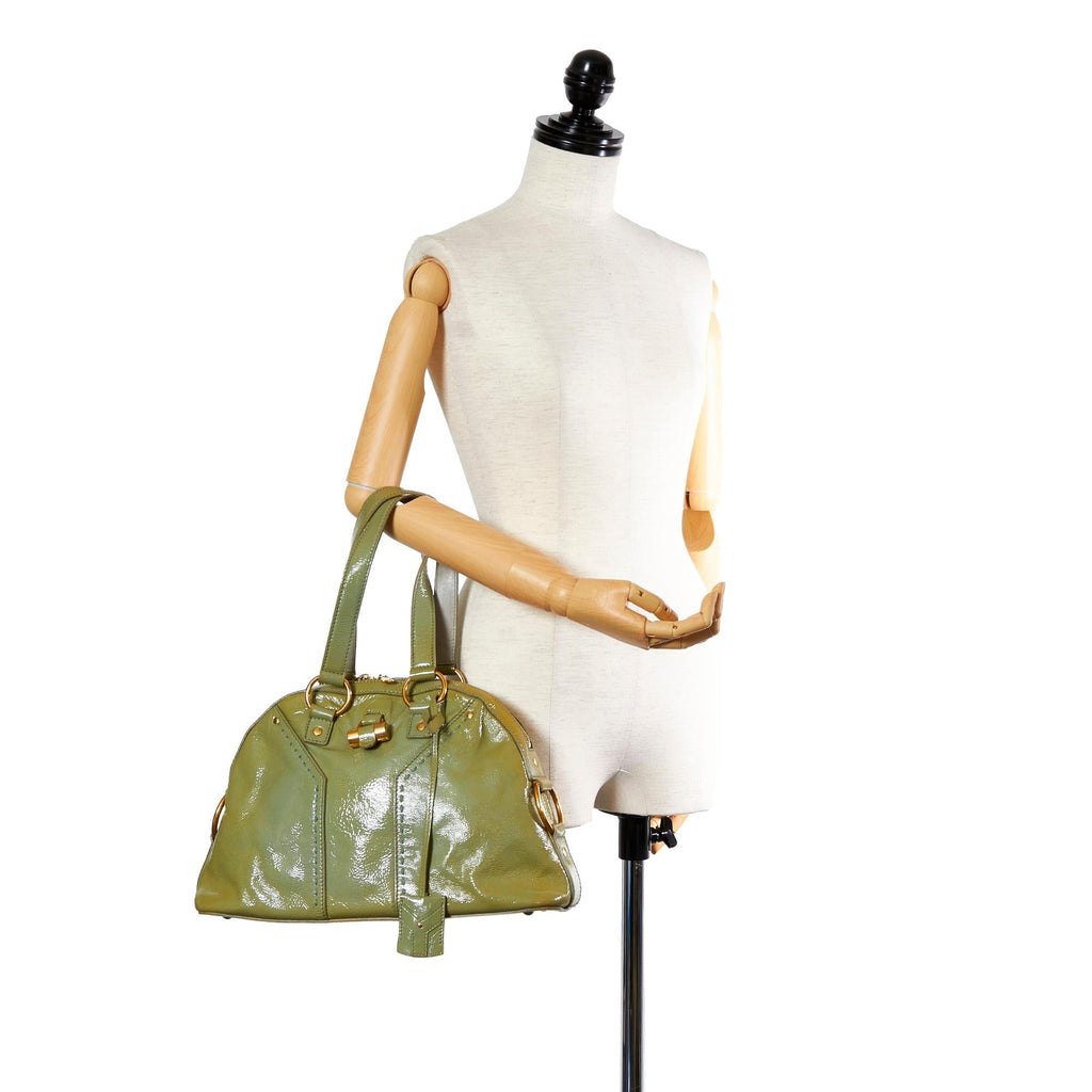 Saint Laurent Muse Patent Leather Handbag (SHG-24132)