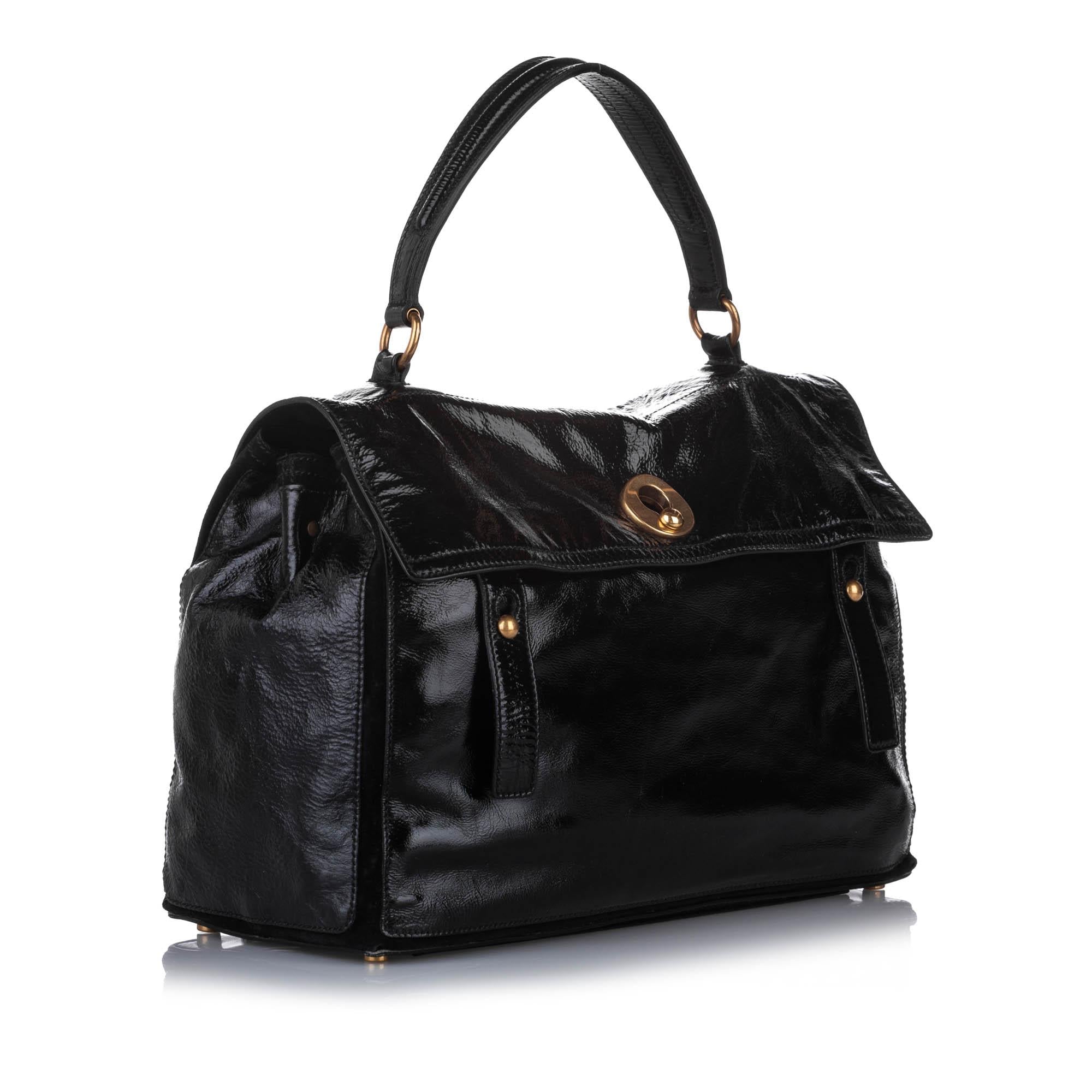 Saint Laurent Muse Two Patent Leather Handbag (SHG-22757)