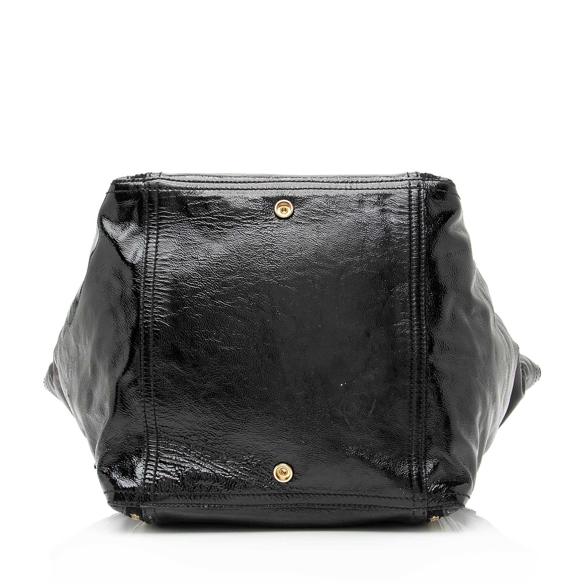 Saint Laurent Patent Leather Downtown Large Tote (SHF-23143)
