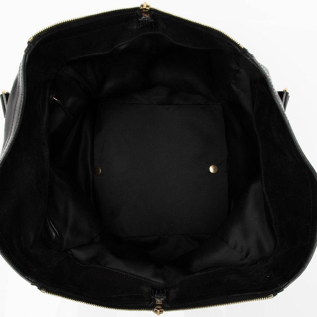 Saint Laurent Patent Leather Downtown Large Tote (SHF-23143)
