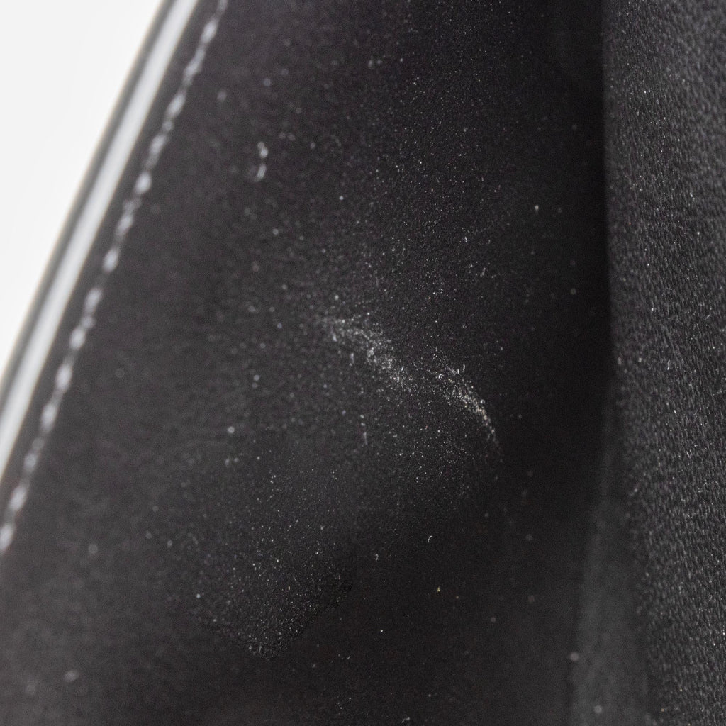 Saint Laurent Patent Leather Monogram Cassandra Medium Chain Bag (SHF-23411)