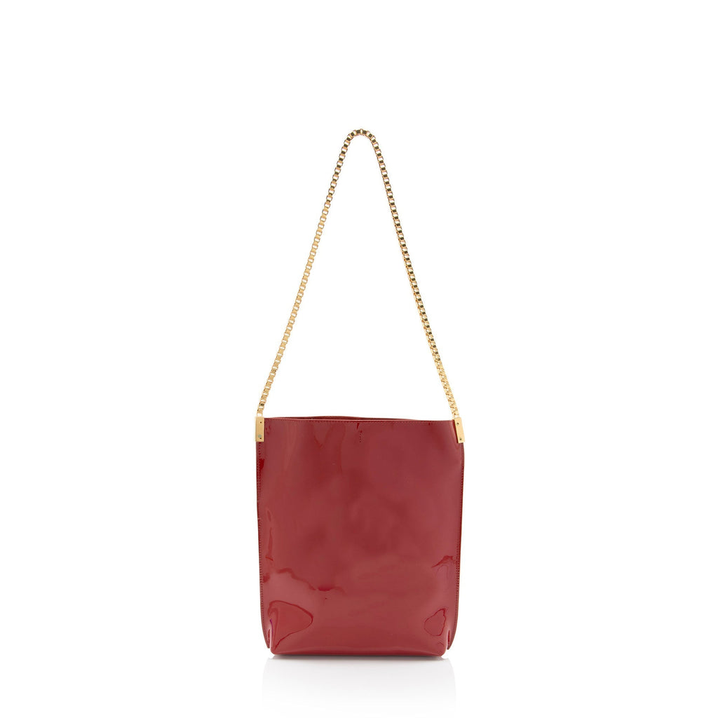 Saint Laurent Patent Leather Suzanne Small Hobo (SHF-5o8aM7)