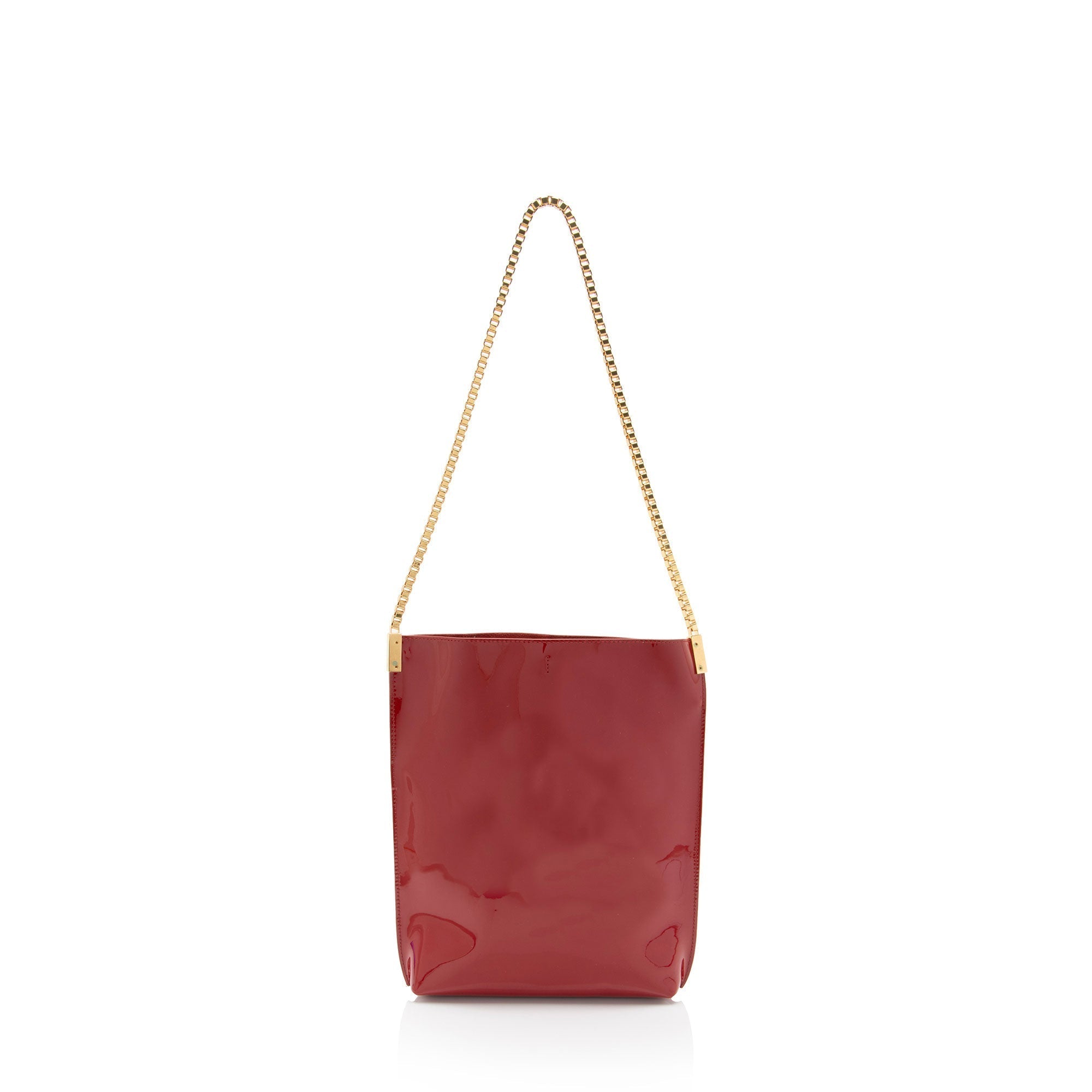 Saint Laurent Patent Leather Suzanne Small Hobo (SHF-5o8aM7)