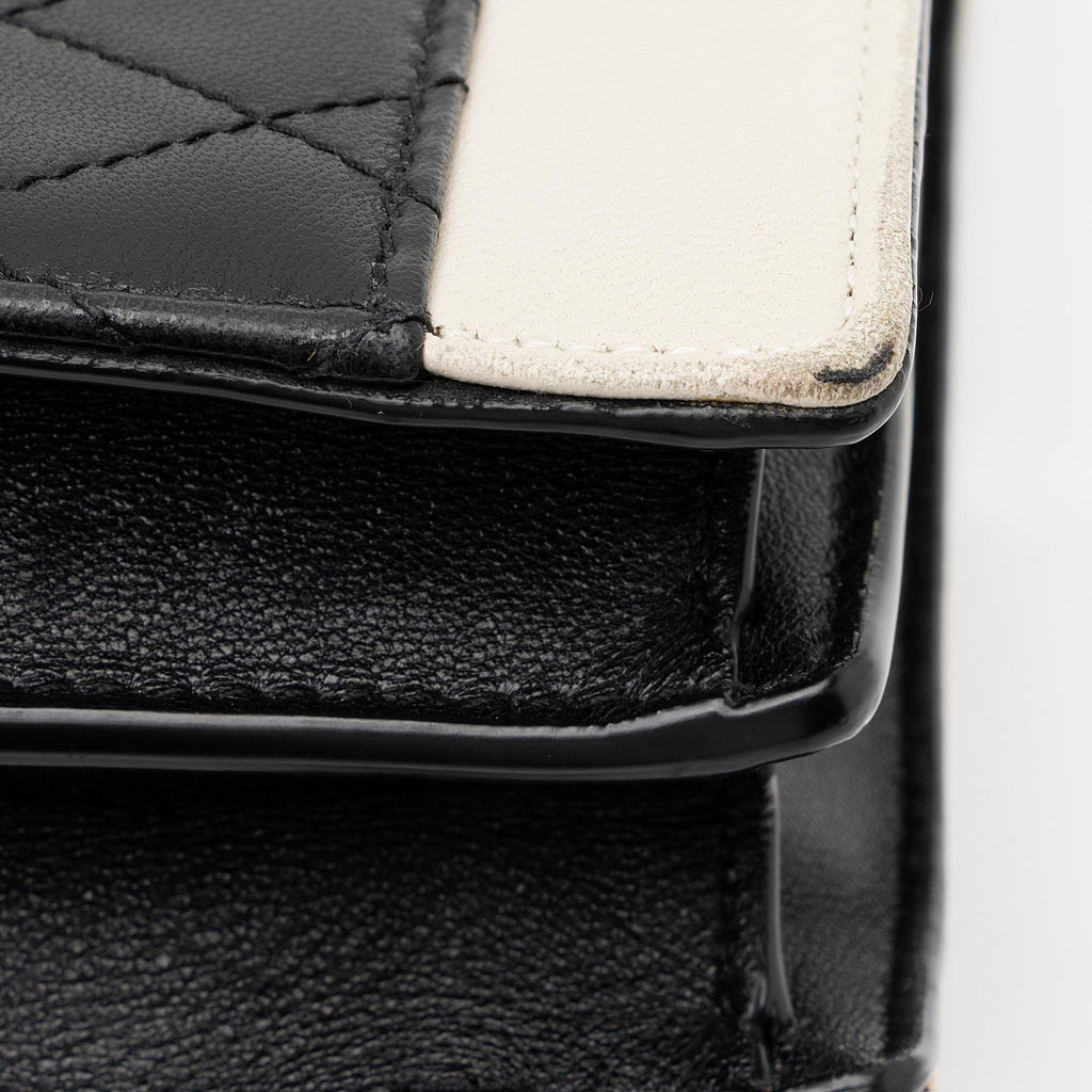 Saint Laurent Quilted Lambskin Monogram Gaby Shoulder Bag (SHF-23711)