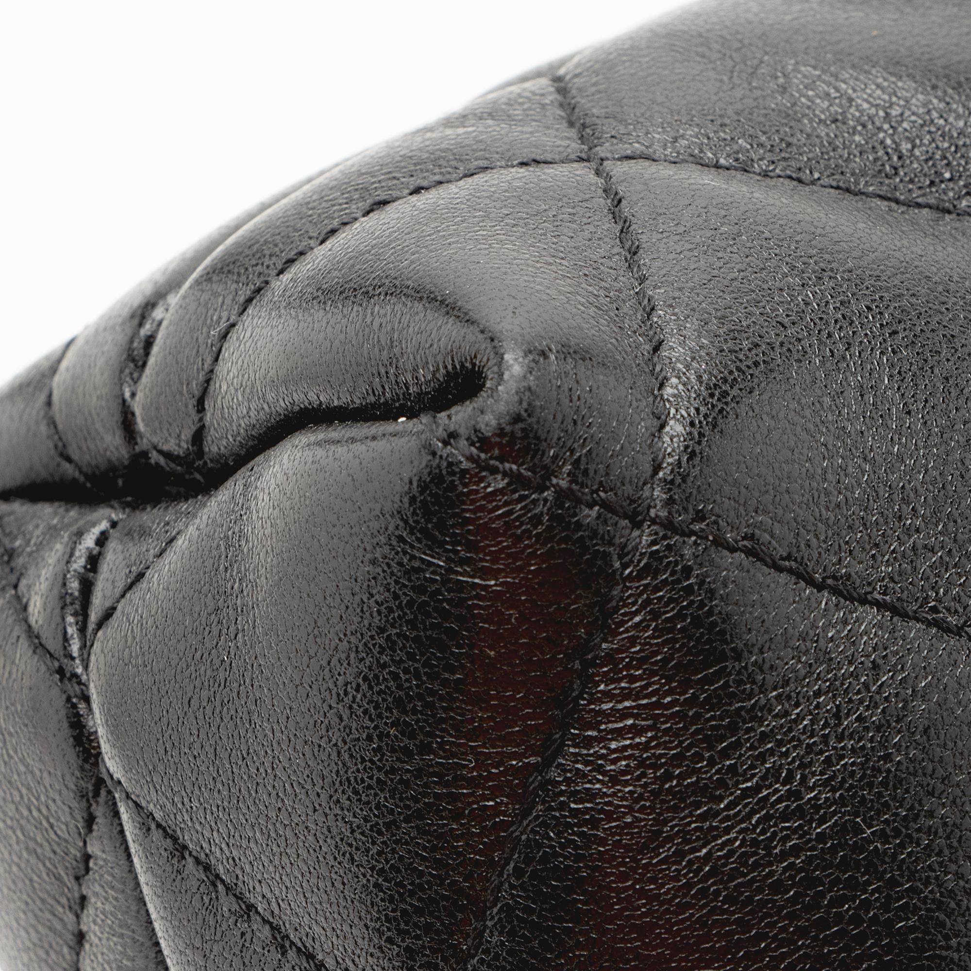 Saint Laurent Quilted Lambskin Pouch (SHF-22668)
