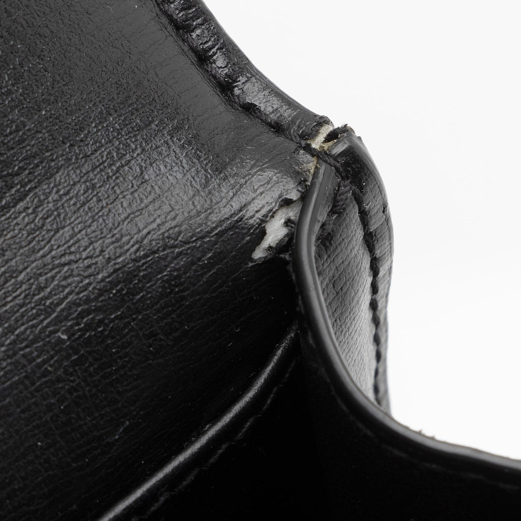 Saint Laurent Smooth Calfskin Monogram Sunset Mini Wallet on Chain Bag (SHF-JIh0bZ)