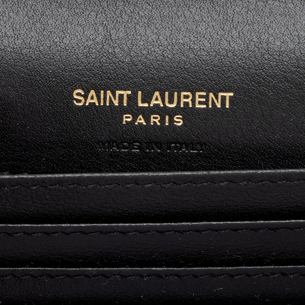 Saint Laurent Suede Croc Embossed Kate Belt Bag (SHF-fiWAvm)