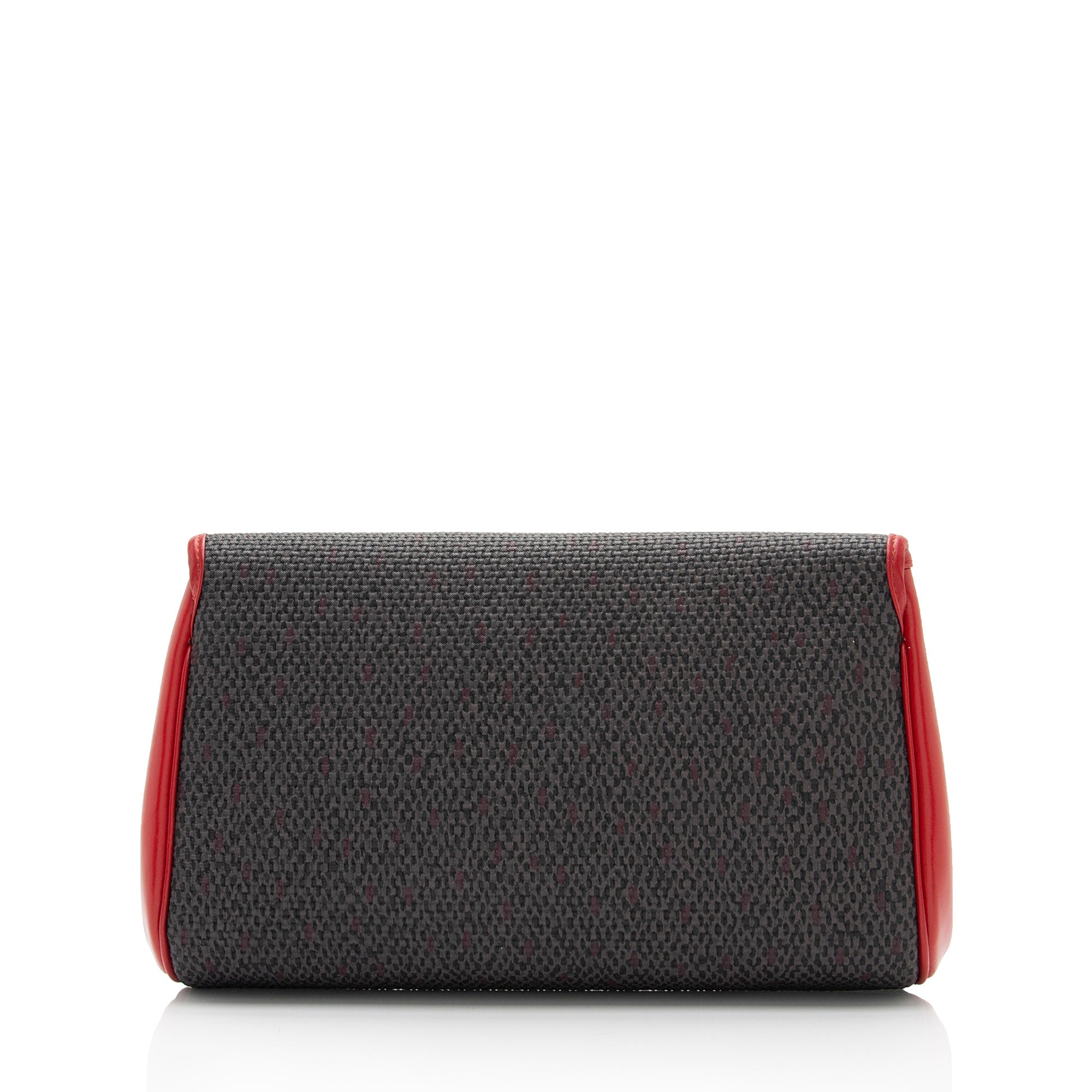 Saint Laurent Vintage Canvas Flap Clutch (SHF-hM3A1F)