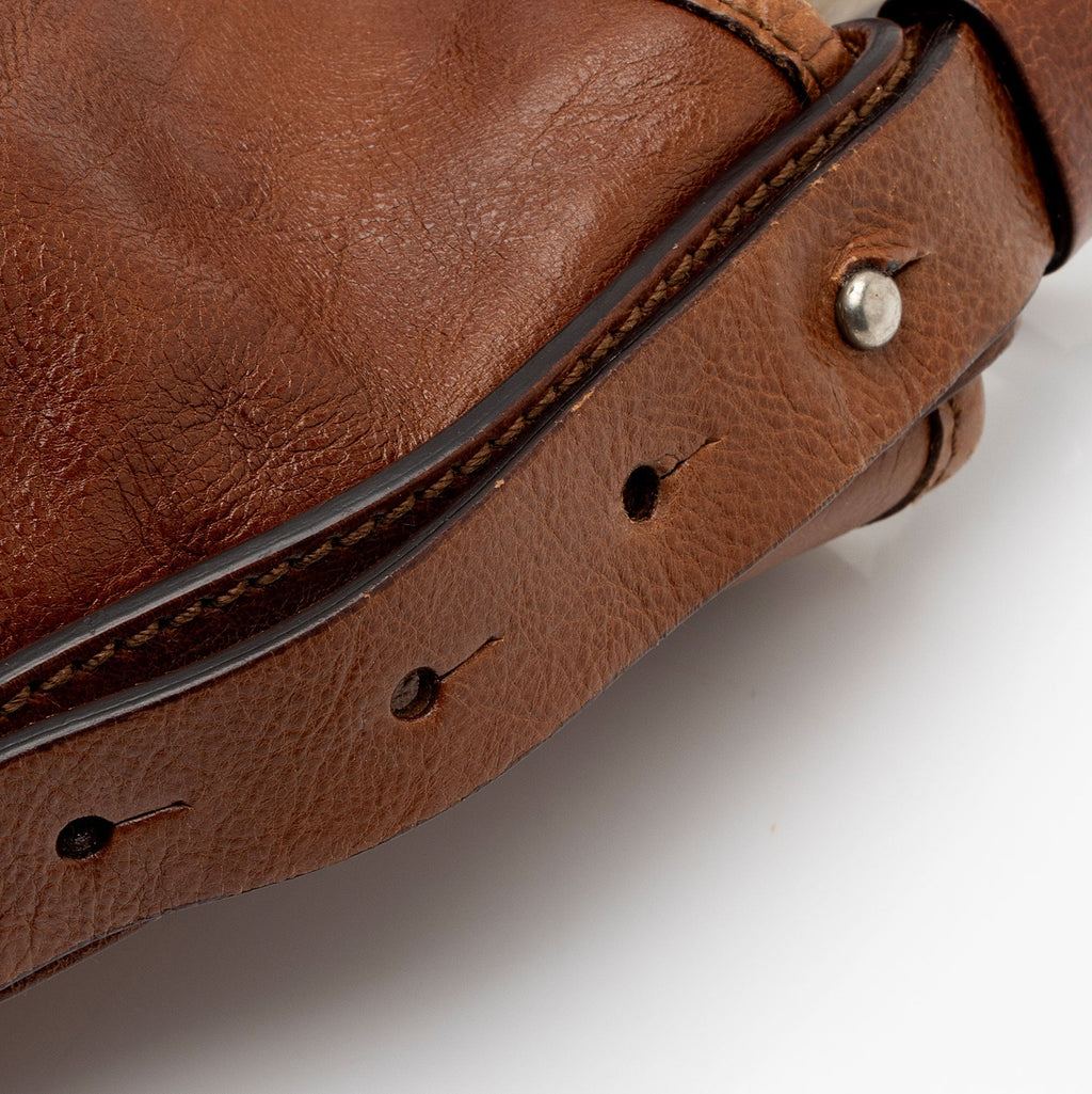 Saint Laurent Vintage Leather Mombasa Saint Tropez Shoulder Bag (SHF-wIHhzM)