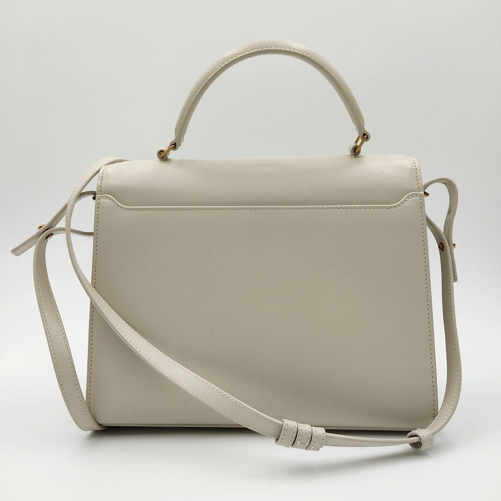 SAINT LAURENT Saint Laurent Cassandra Medium bag in beige leather new collection