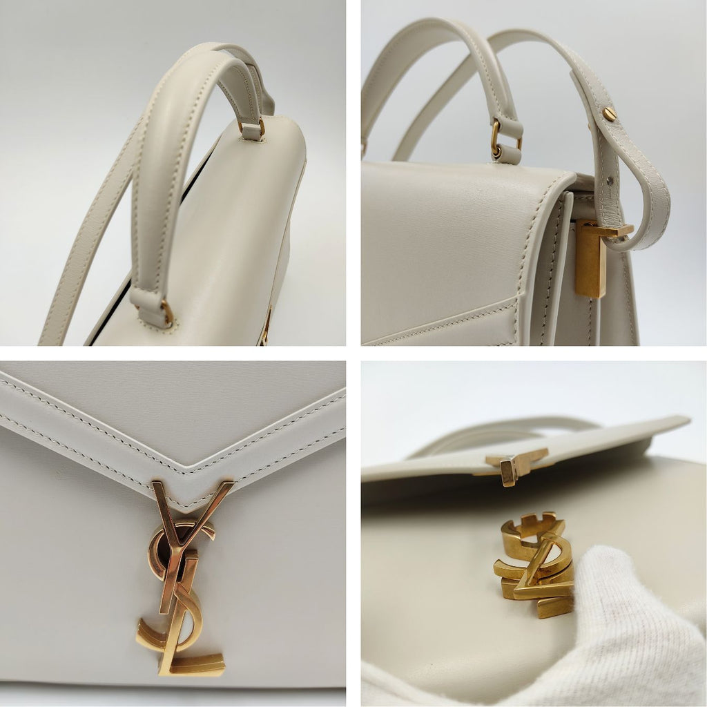 SAINT LAURENT Saint Laurent Cassandra Medium bag in beige leather new collection
