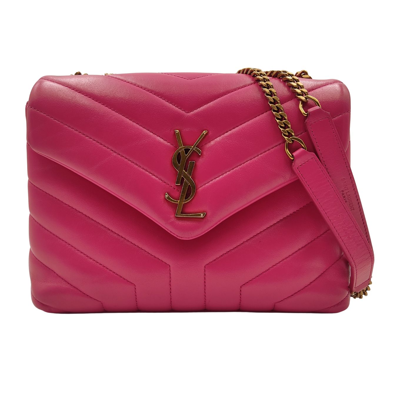 SAINT LAURENT Saint Laurent Loulou bag in fuchsia quilted leather