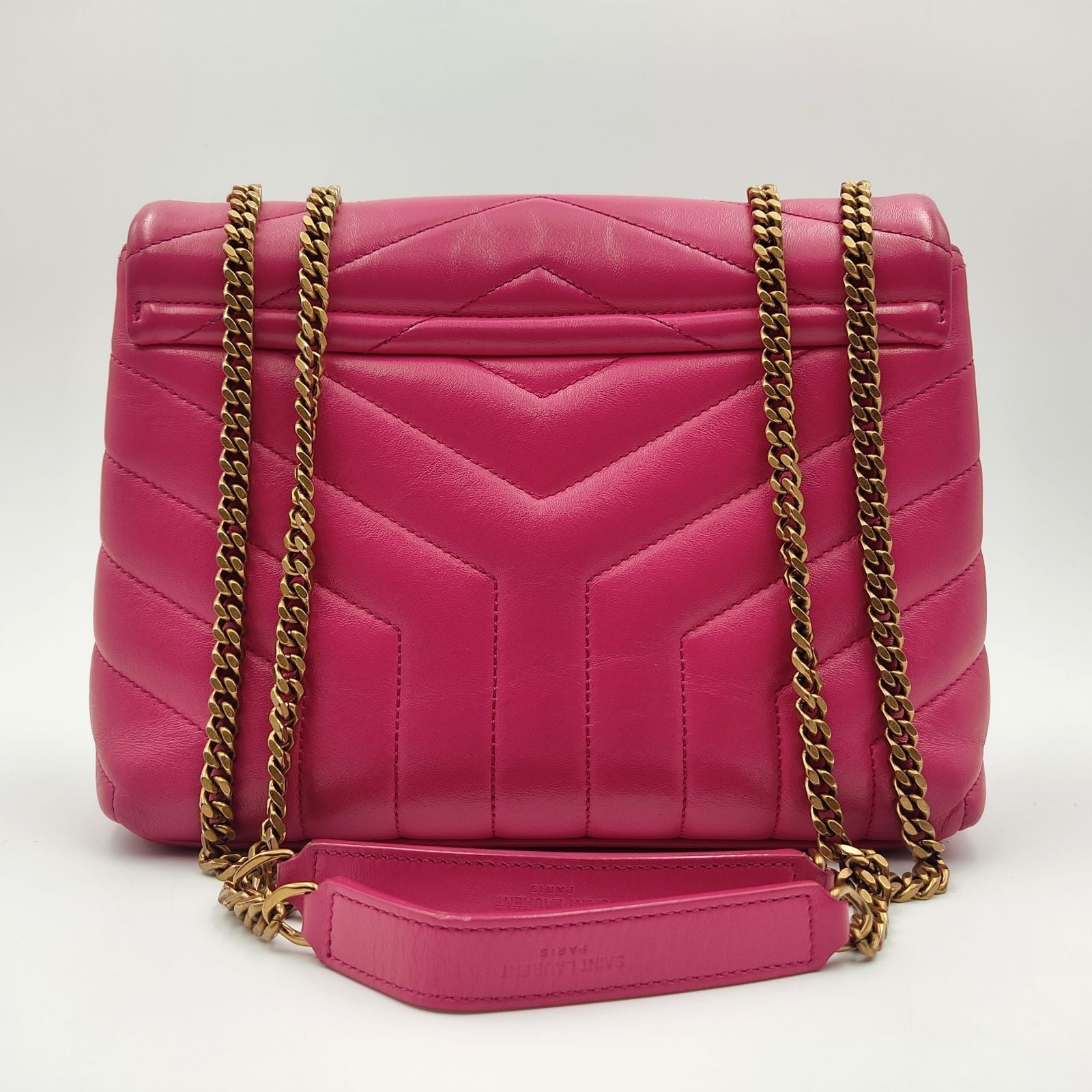 SAINT LAURENT Saint Laurent Loulou bag in fuchsia quilted leather