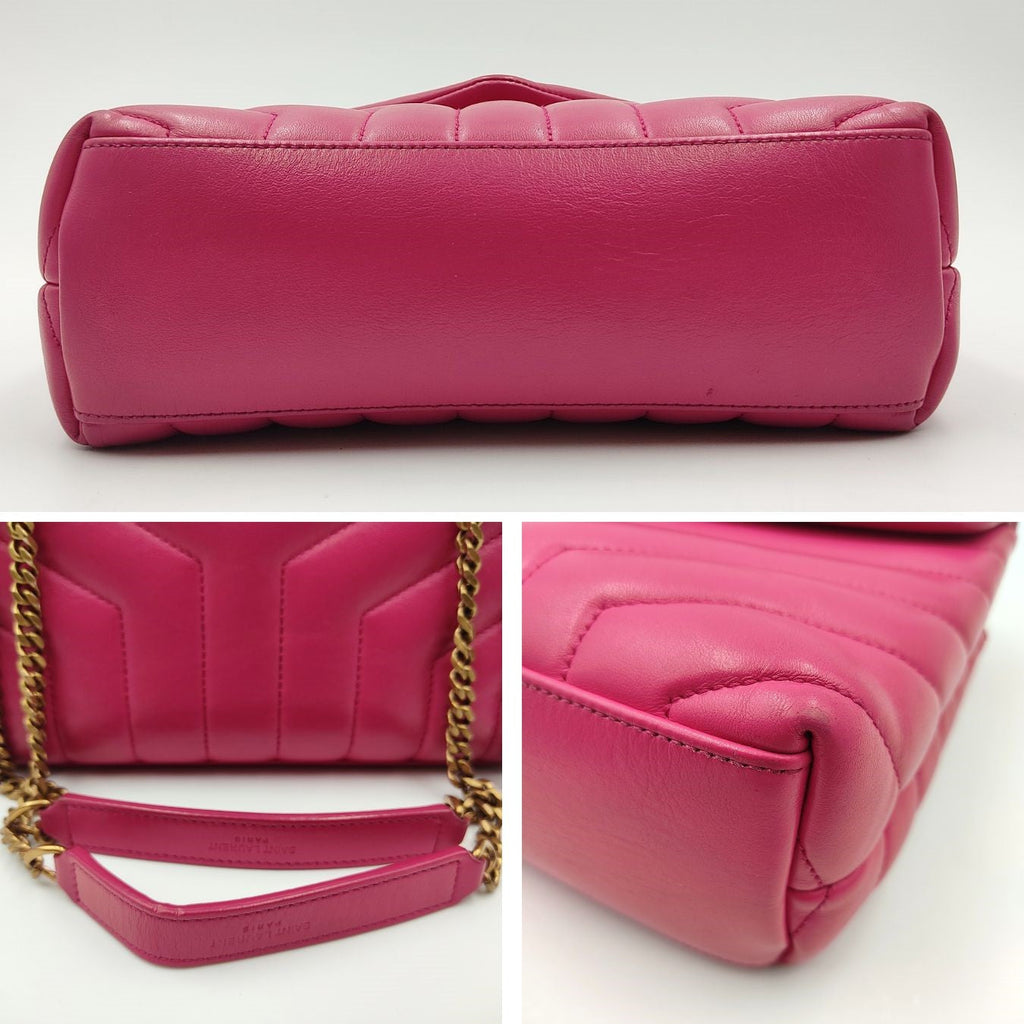 SAINT LAURENT Saint Laurent Loulou bag in fuchsia quilted leather