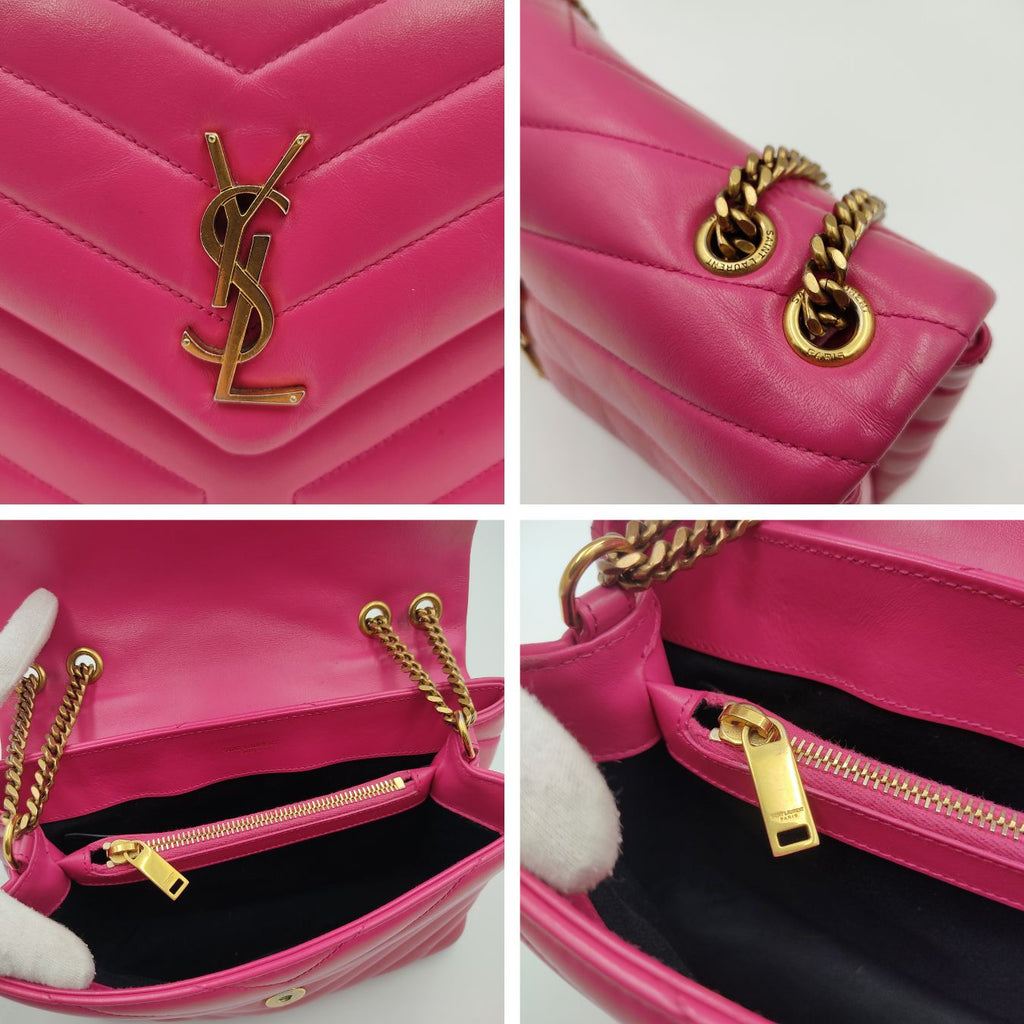 SAINT LAURENT Saint Laurent Loulou bag in fuchsia quilted leather