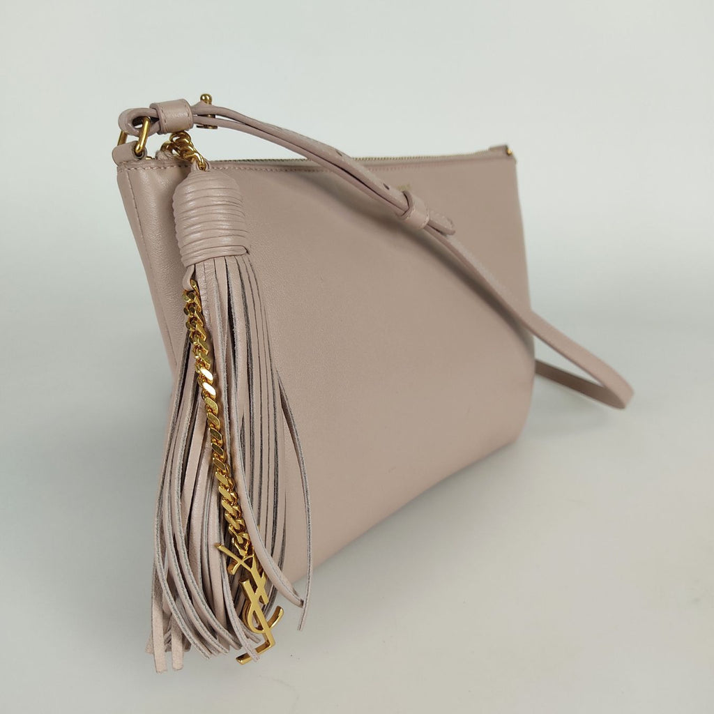 SAINT LAURENT Saint Laurent camera shoulder bag with logo in pink leather